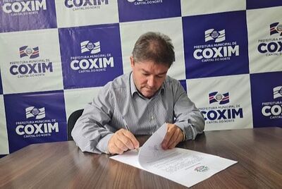 Prefeito Edilson Magro assinou a Ordem de Serviço