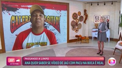 Ana Maria Braga entrevista pescador de MS. 