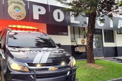 Delegacia de Polícia Civil de São Gabriel do Oeste, onde o caso foi registrado.