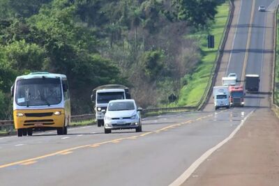 BR-163 em Mato Grosso do Sul.