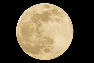 Lua cheia vista em abril de 2021 na Pensilvânia, nos Estados Unidos.