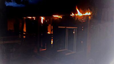 Incêndio destruiu toda a casa 
