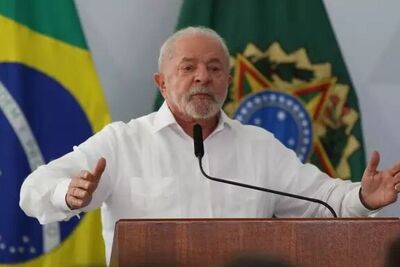O presidente Luiz Inácio Lula da Silva (PT), durante discurso.
