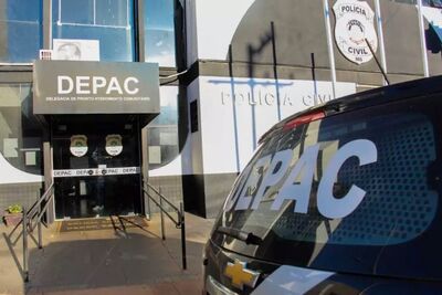 Entrada da Depac Centro, onde caso foi registrado 