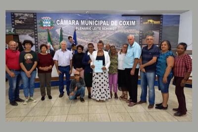 Projeto de Lei que denomina praça em Coxim de autoria da vereadora Professora Marly Nogueira é aprovado.