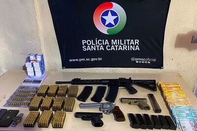 Armas e munições vendidas pela Federal Armas que estavam com traficante