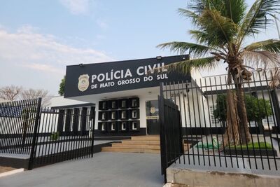 Sede da Polícia Civil em Coxim.