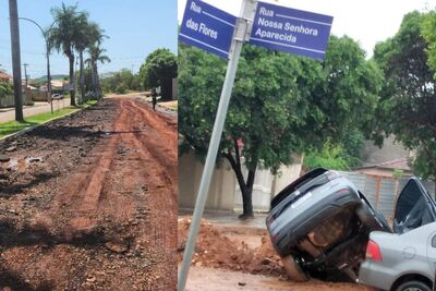 Ruas sem asfalto em Bonito.