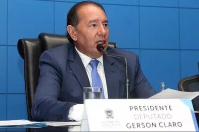 Presidente da Assembleia Legislativa de MS, Gerson Claro, durante sessão. Foto: Assessoria