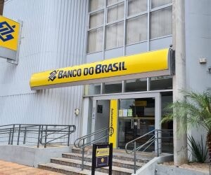 Sede do Banco do Brasil em Coxim. Foto: Valdeir Simão/Diário X