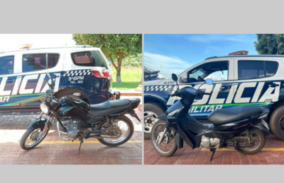 Polícia Militar de Rio Verde recupera motocicletas furtadas.