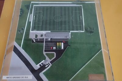 Centro do Futebol terá campo com medidas oficiais, vestiários e arquibancada.