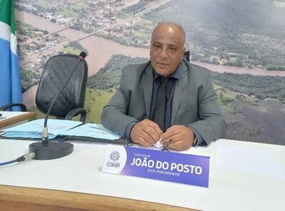 Vice-presidente da Câmara de Coxim, vereador João do Posto.