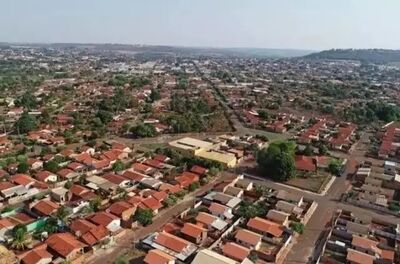 Vista aérea da cidade de Cassilândia. 