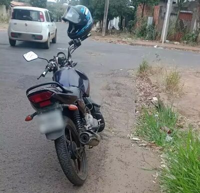 Moto adulterada foi apreendida no Bairro Nova Campo Grande.