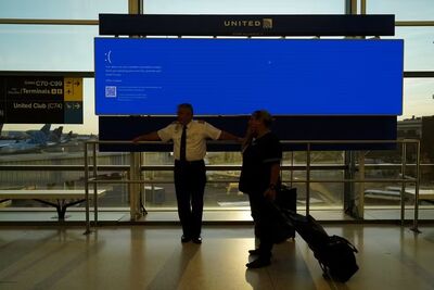 Falha em computadores causa 'tela azul' em aeroporto de Newark, nos EUA.