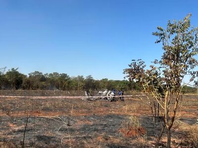 Avião caiu e deixou dois mortos em Costa Rica (MS).