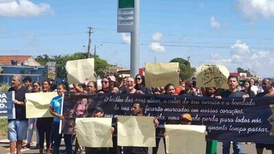 Protesto em Bandeirantes.