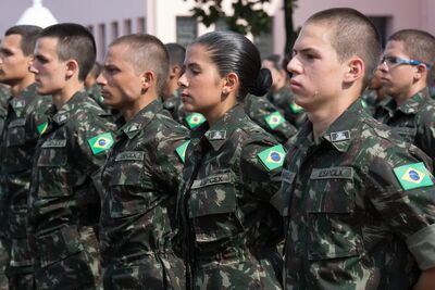 Cadetes na Escola de Preparação do Exército (ESPCEX), em imagem de arquivo.