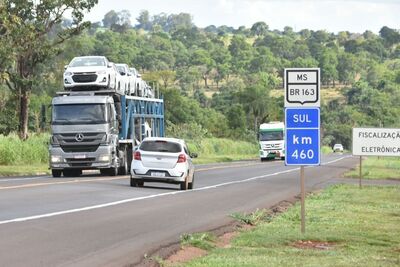 Trecho que receber obras que melhorem a pista, como duplicação e terceira faixa, resultarão em aumento do pedágio na BR-163.