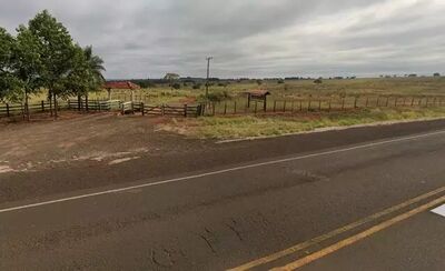 Entrada de fazenda onde aconteceu o acidente.