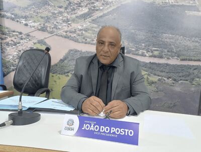 Vereador João do Posto, vice-presidente da Câmara de Coxim.