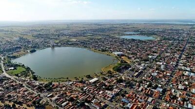 Vista aérea da cidade de Três Lagoas, onde foi feita a operação. 