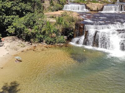 Pousada Quedas D'água em Rio Verde é refúgio para turistas que buscam contato com a natureza.