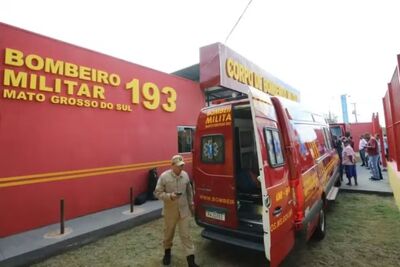 Corpo de Bombeiros resgatou criança, que não resistiu.