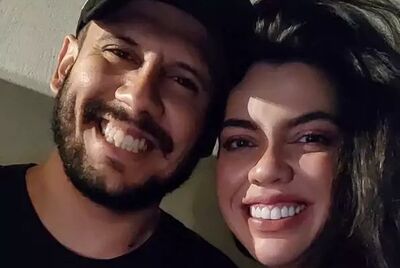 Caio e Vanessa, em foto publicada nas redes sociais.