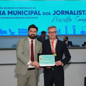 Paulo Barbosa e o vereador Flávio Cabo Almi. Foto: Divulgação 