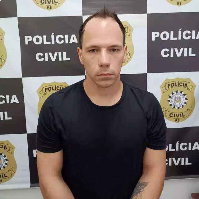 Ramiro Gonzaga Barros foi preso preventivamente no dia 21 de janeiro, em Taquara, no Rio Grande do Sul. Foto: Divulgação/Polícia Civil RS