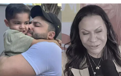 Leozinho, Murilo Huff e dona Ruth - (Fotos: Reprodução das Redes Sociais)
