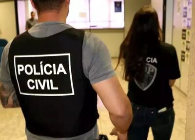 Polciais civis durante trabalho em Campo Grande. Foto: Arquivo