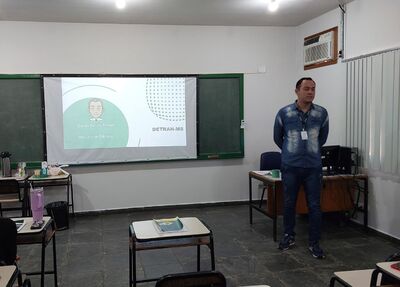 Com atitude e parceria Danilo transforma sala de exames em Coxim. Foto: Danielli Schumacher 