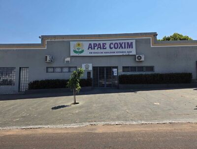 Sede da Apae em Coxim. Foto: Valdeir Simão/Diário X 