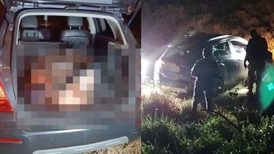 Corpo foi encontrado em porta-malas de carro com ferimento grave no pescoço às margens de rodovia em MS. Foto: Divulgação