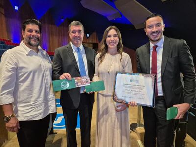 Delegado Murilo recebe Título de Cidadão Sul-Mato-Grossense. Foto: Divulgação
