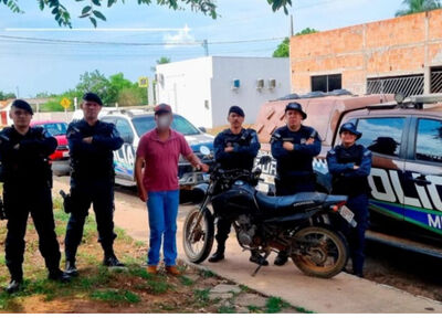 Moto recuperada em operação (Foto: Divulgação)