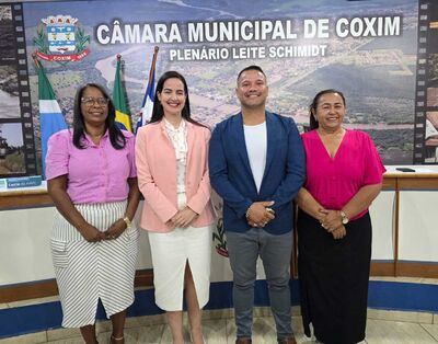 Mesa Diretora da Câmara de Coxim eleita para o biênio 2027/2028. Foto: Valdeir Simão 