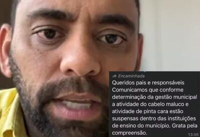 Prefeito de Antônio João (MS) disse que deve publicar decreto proibindo o 'cabelo maluco'. Foto: Reprodução