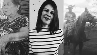 Irailde Vieira, de 83, Rosimeire Vieira, de 37 anos e o filho adolescente, de 14 anos. Foto: Reprodução