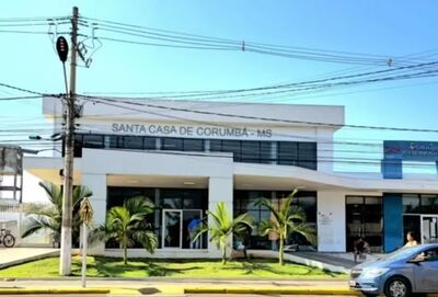 Santa Casa de Corumbá, onde adolescente segue internado. Foto: Divulgação
