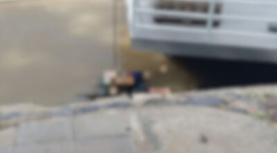 O corpo estava sem parte do braço. (Divulgação, Corpo de Bombeiros)