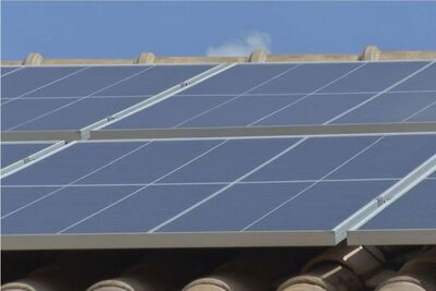 Placa de energia solar. Foto: TV Morena