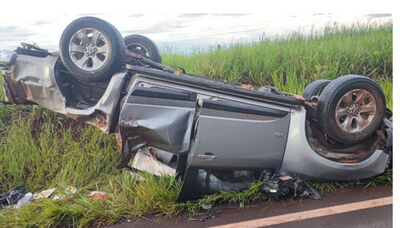 O acidente ocorreu na tarde desta segunda-feira. (Foto: Fala Povo, Midiamax)