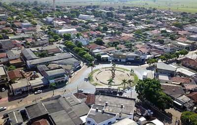 Município com pouco mais de 13 mil habitantes visto do alto (Foto: Divulgação   