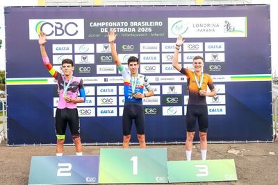 Atleta revelado pela Strong Bike Coxim conquista pódio no Brasileiro e representa o Brasil no exterior. Foto: Divulgação 