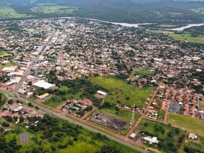 Vista aérea de Coxim.Foto: Divulgação