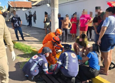 Bombeiros fazendo o atendimento (Divulgação/CBMMS)